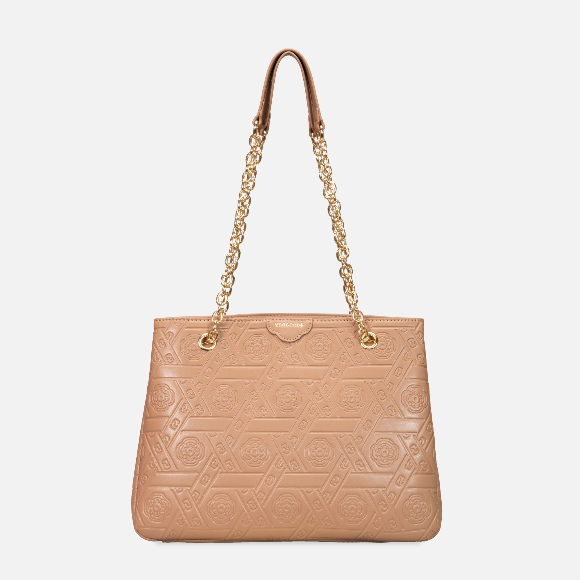 Chain Tote Bag Mocha Front