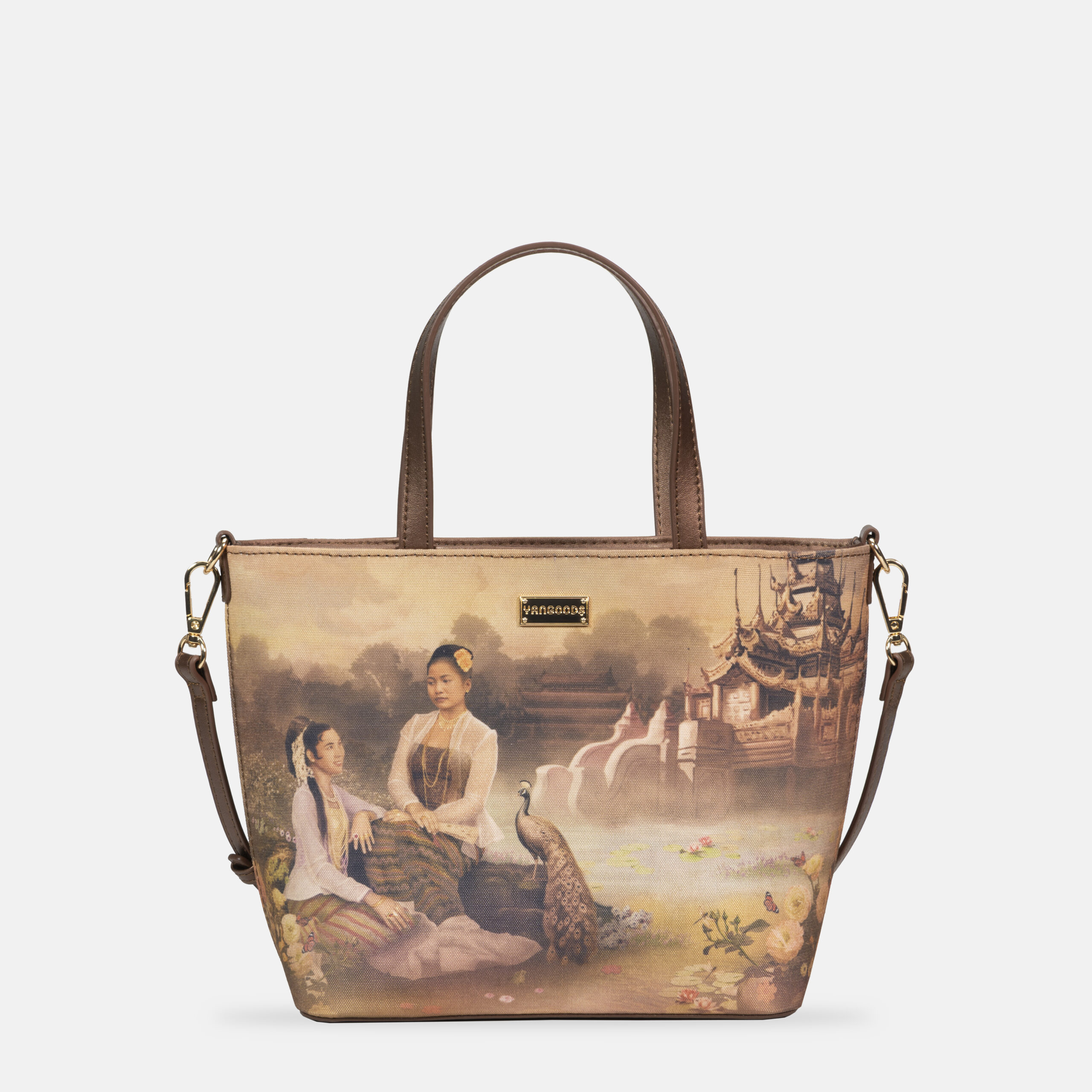 Mini Shoulder bag old gold Front